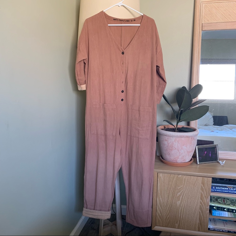 Happy French Gang jumpsuit, terracotta, S/M